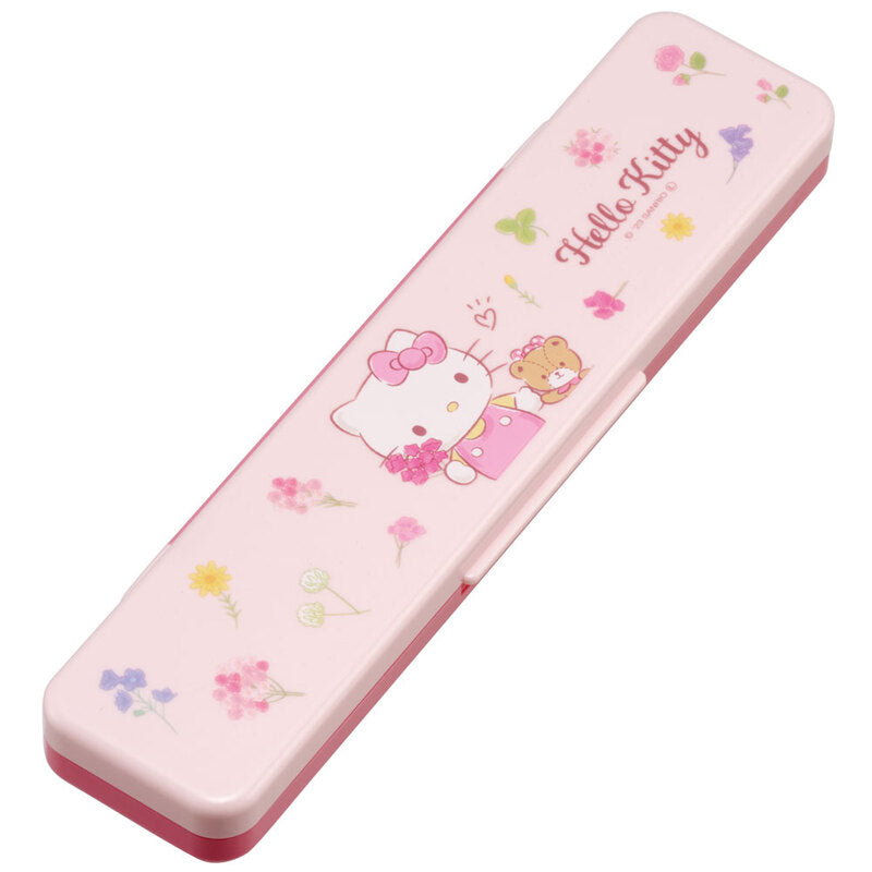 Hello Kitty Flower Chopsticks and Spoon Set