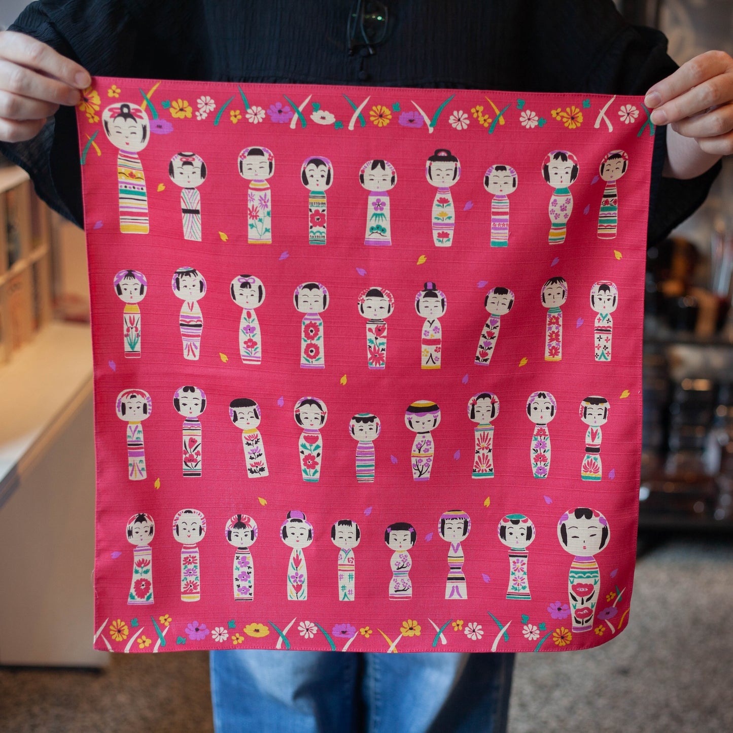 Kokeshi Furoshiki 50cm
