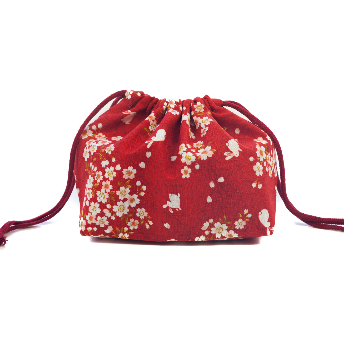 Sakura Rabbit Bento Bag | Red