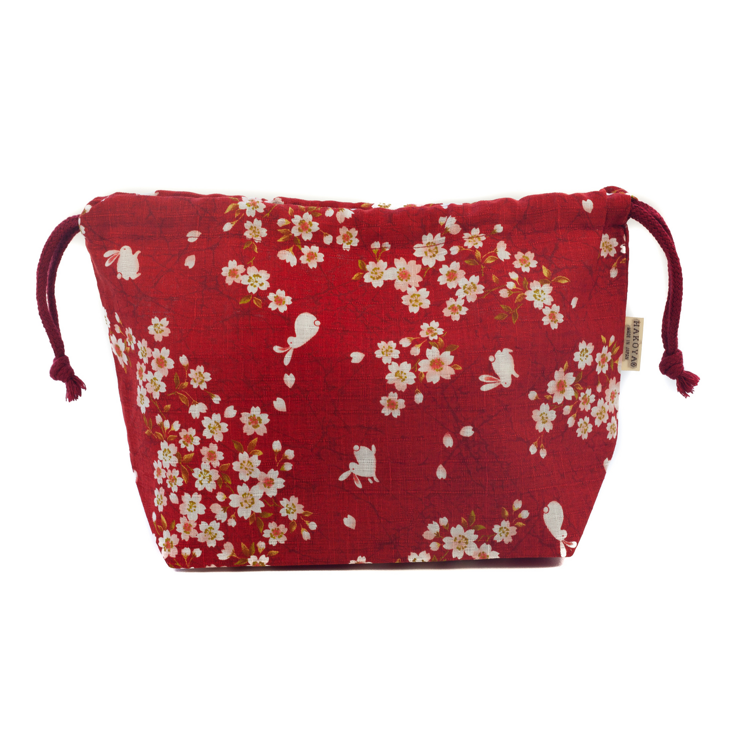 Sakura Rabbit Bento Bag | Red