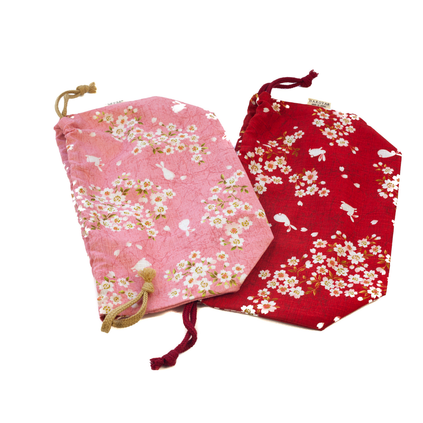 Sakura Rabbit Bento Bag | Red