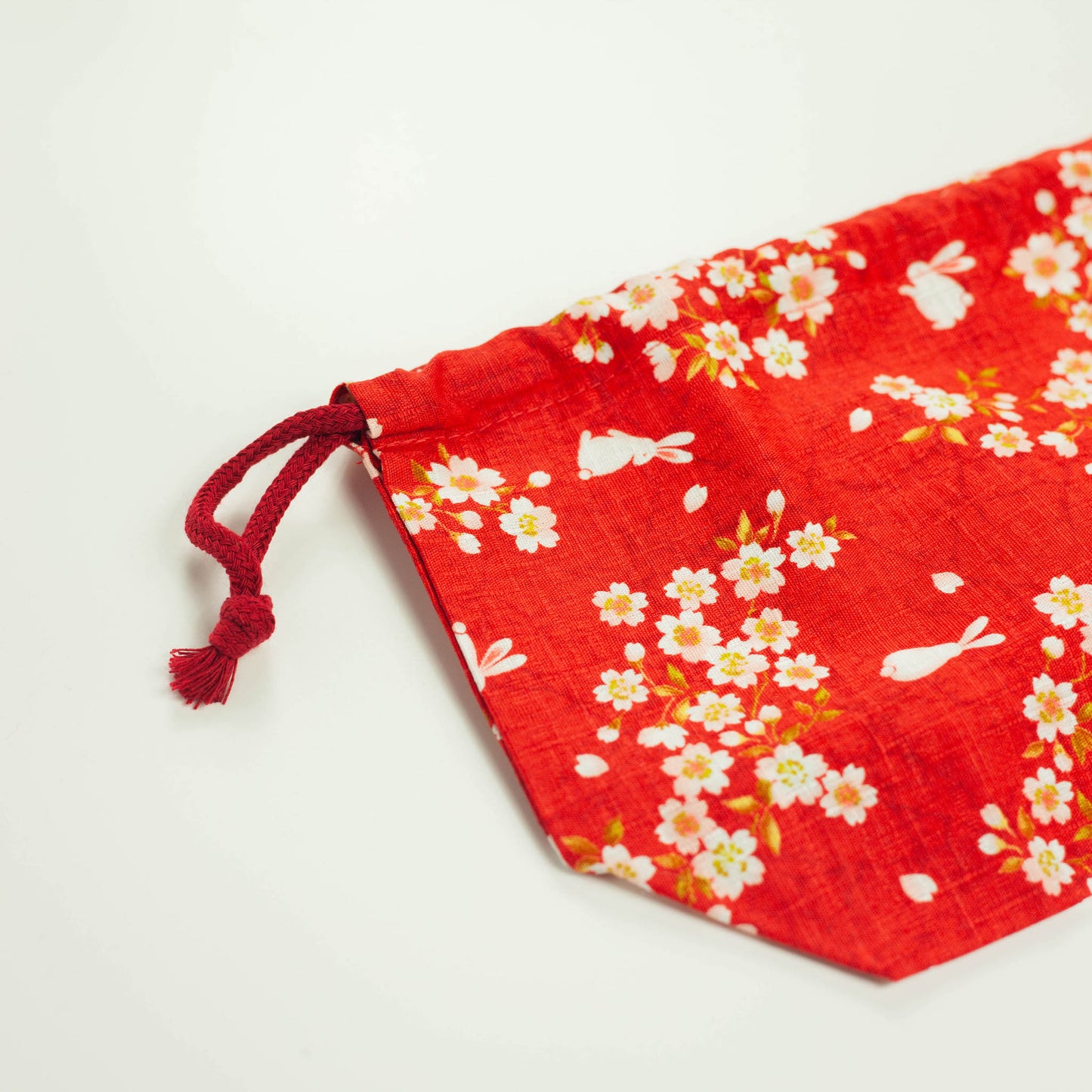 Sakura Rabbit Bento Bag | Red