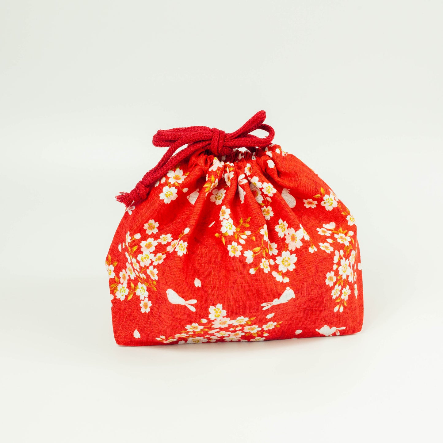 Sakura Rabbit Bento Bag | Red