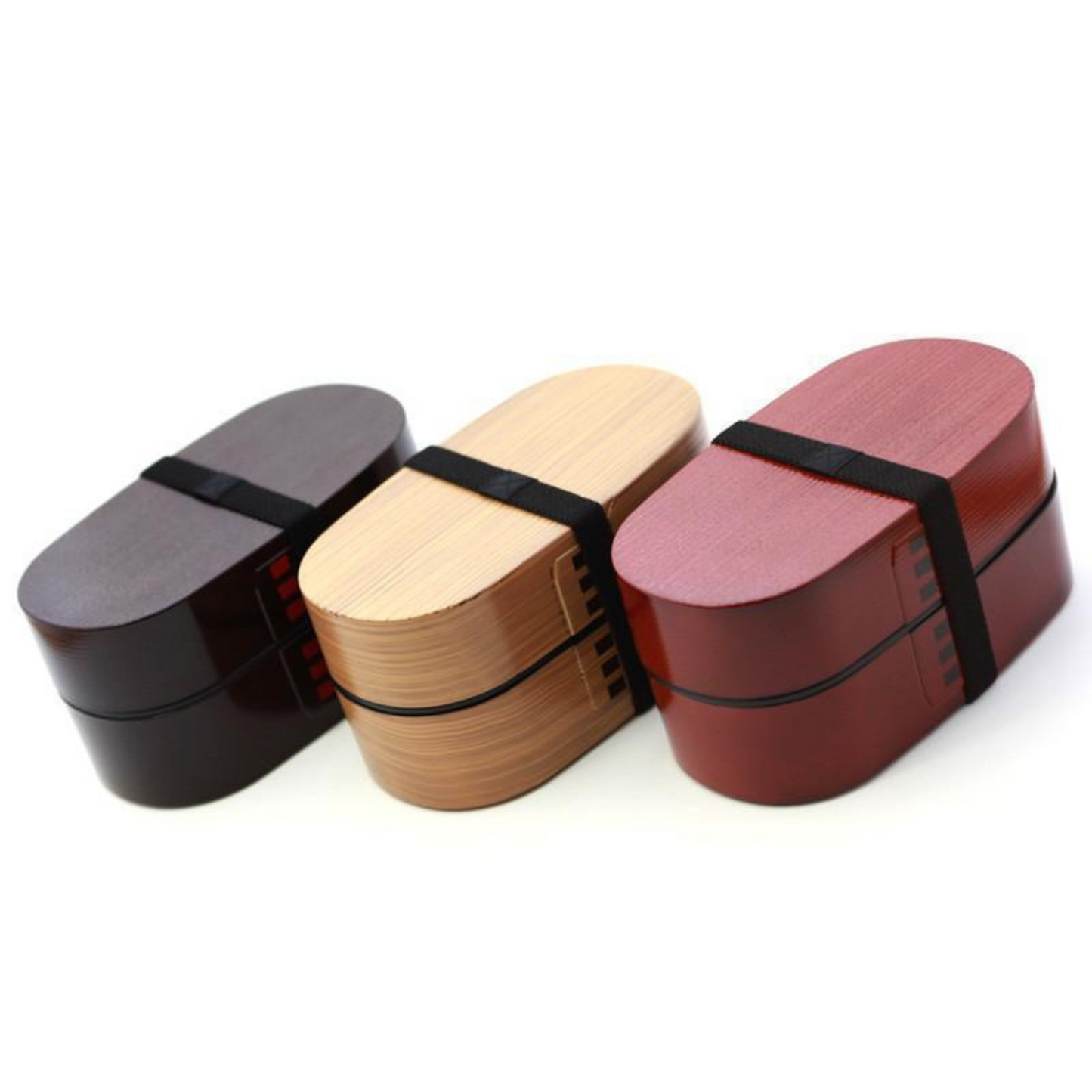 Nuri Wappa Holzfarbene Bento-Box | Helles Holz 900 ml