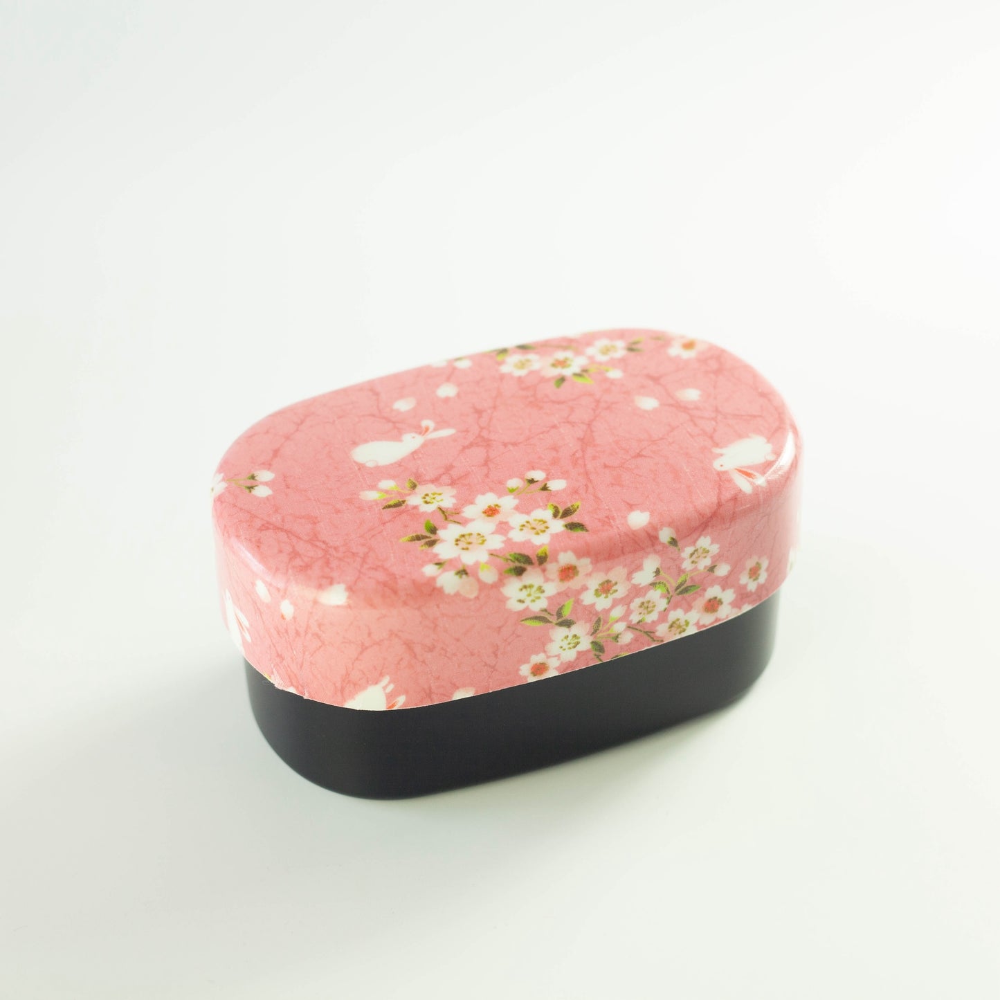 Sakura Rabbit Oval Bento Box 570ml | Pink