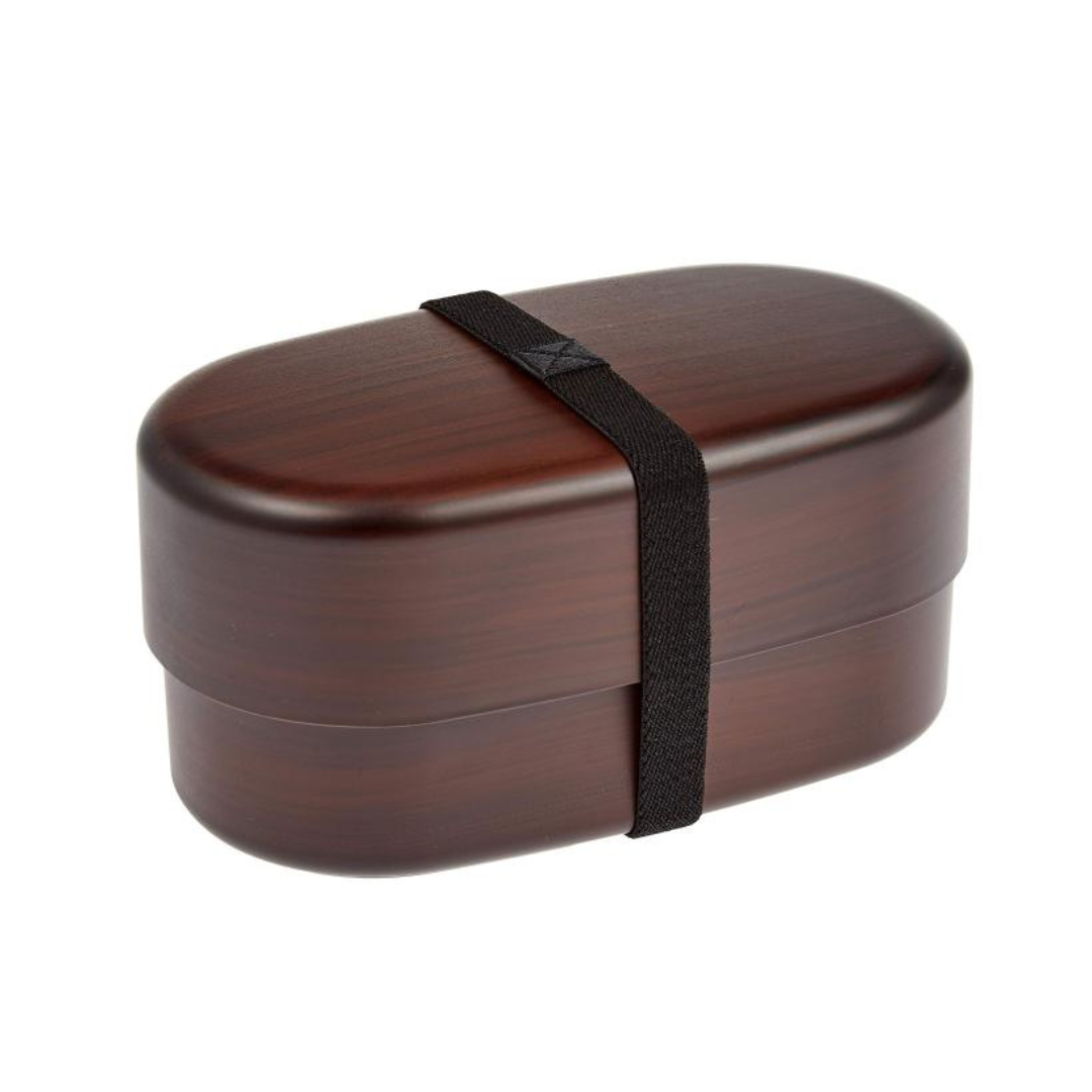 Two-tier Oval Lunch Box | Jumbo Mokume, 830ml