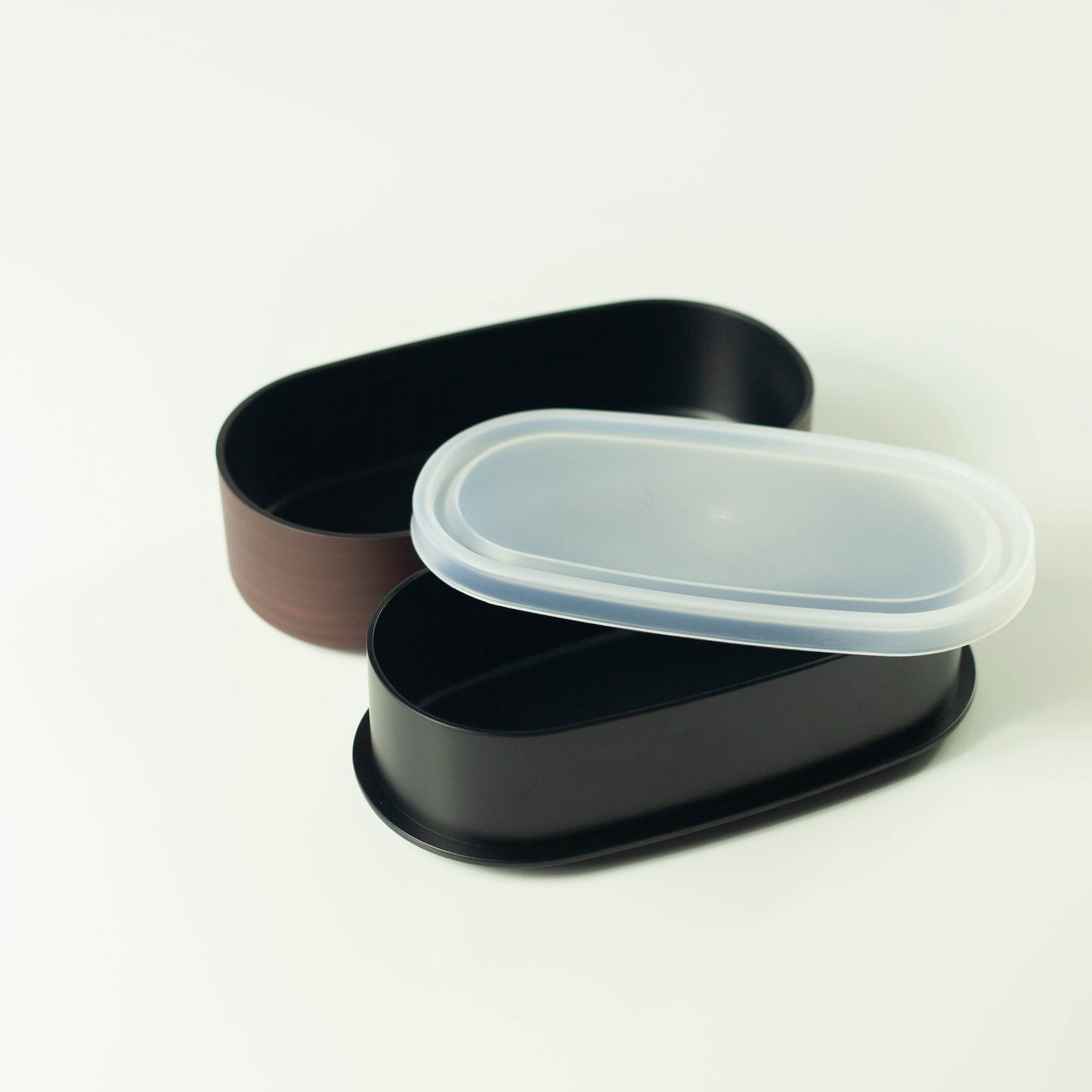 Two-tier Oval Lunch Box | Jumbo Mokume, 830ml