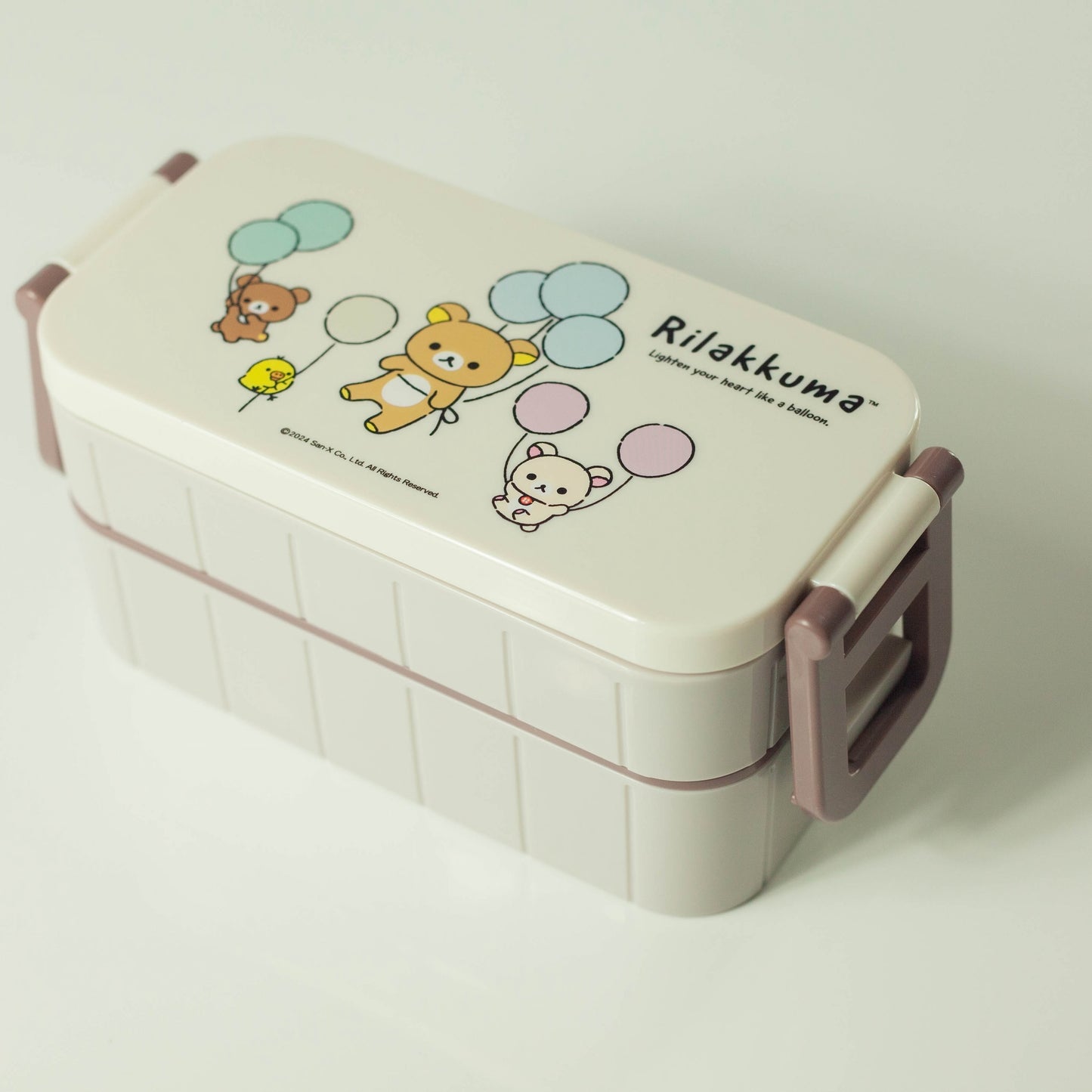 Caja Bento de dos niveles Rirakkuma | 600ml