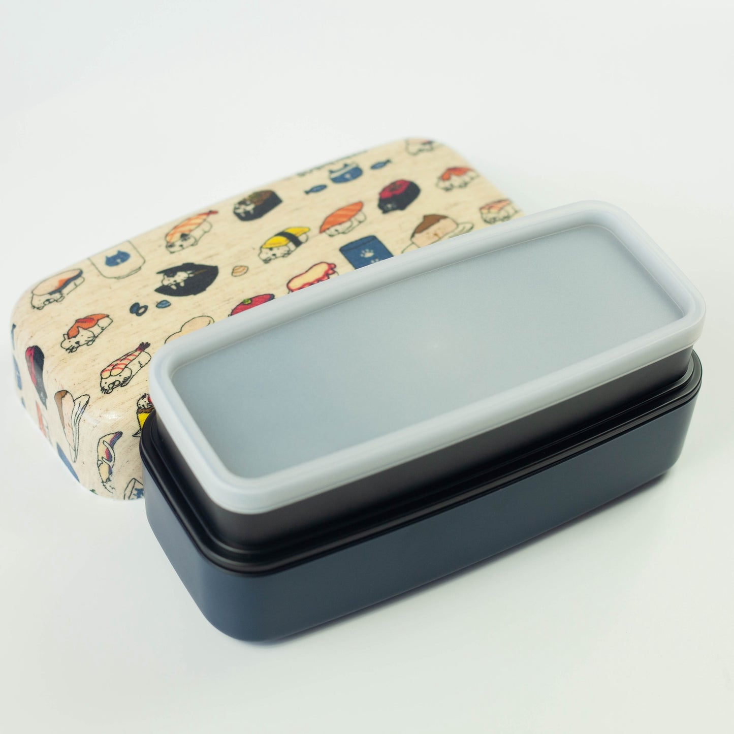 Original zweistöckige Bento-Box | Sushi Neko (950 ml)