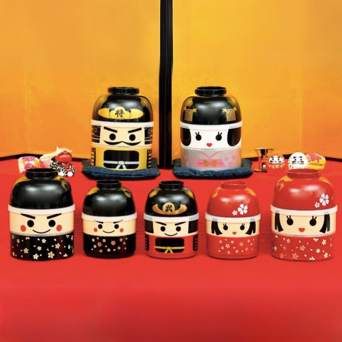 Big Kokeshi Bento Hanako 1200mL