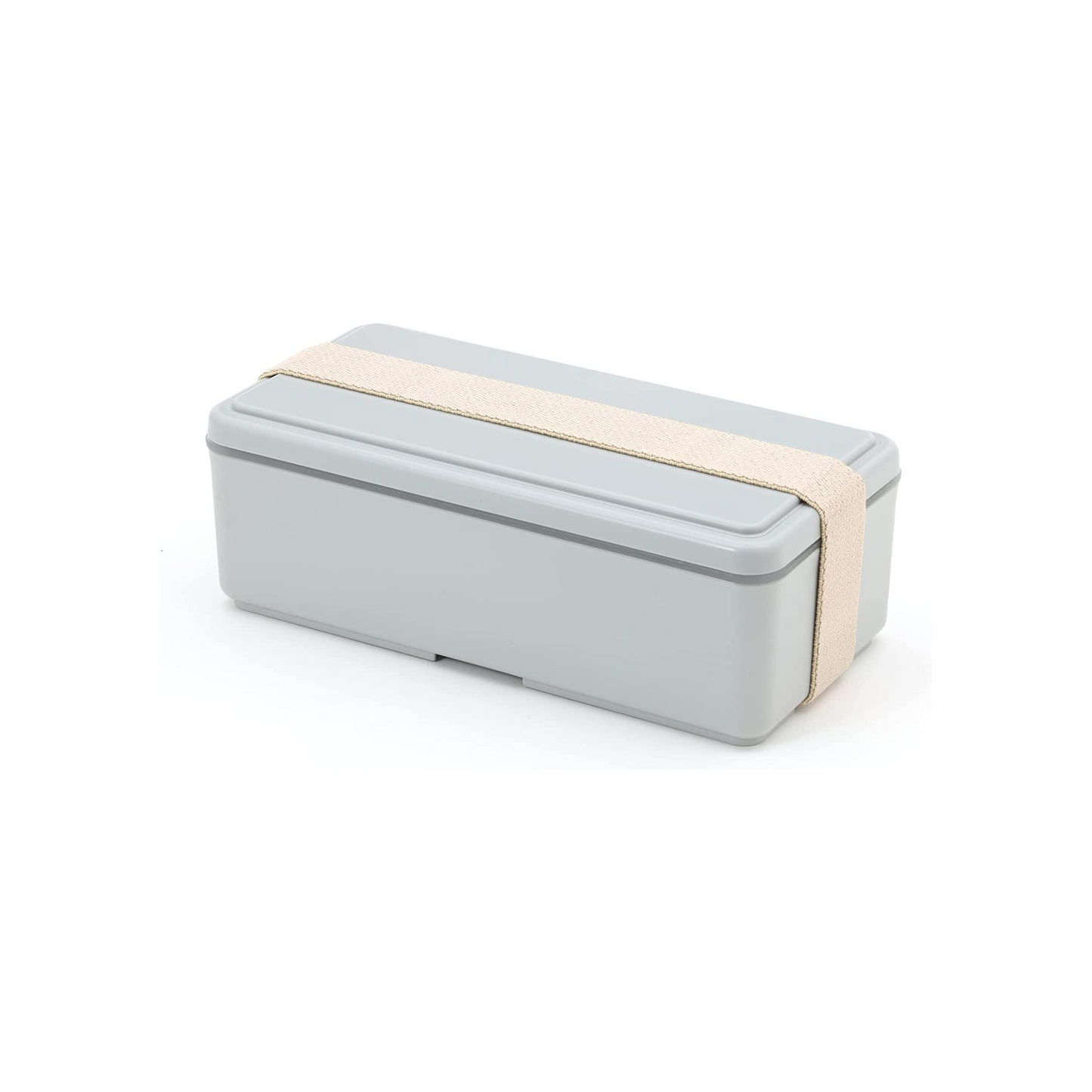 Gel-Cool Two Tier Rectangle Bento Box | Light Grey (1000mL)