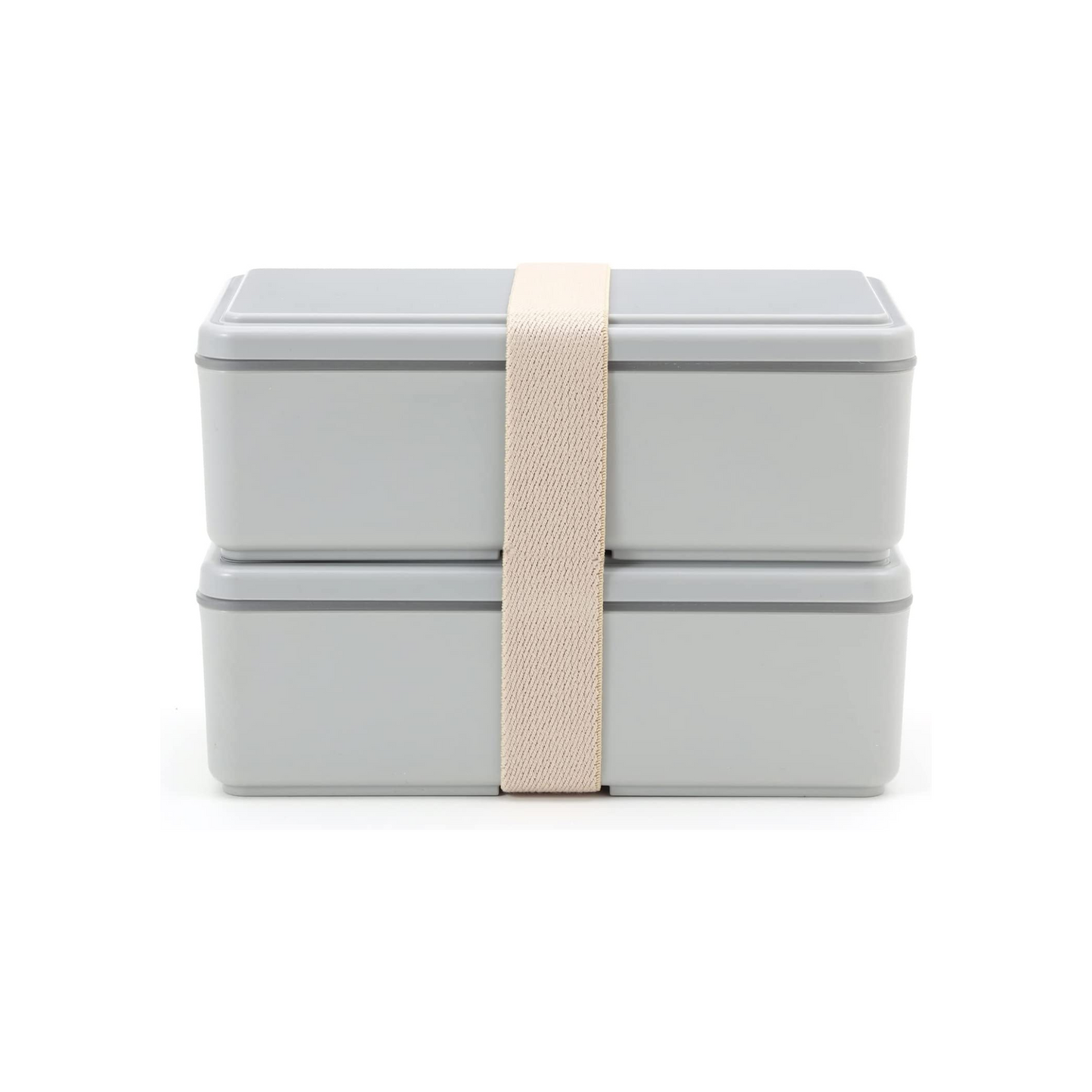 Gel-Cool Two Tier Rectangle Bento Box | Light Grey (1000mL)