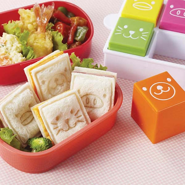 Sellos de sándwich de cubo de animales
