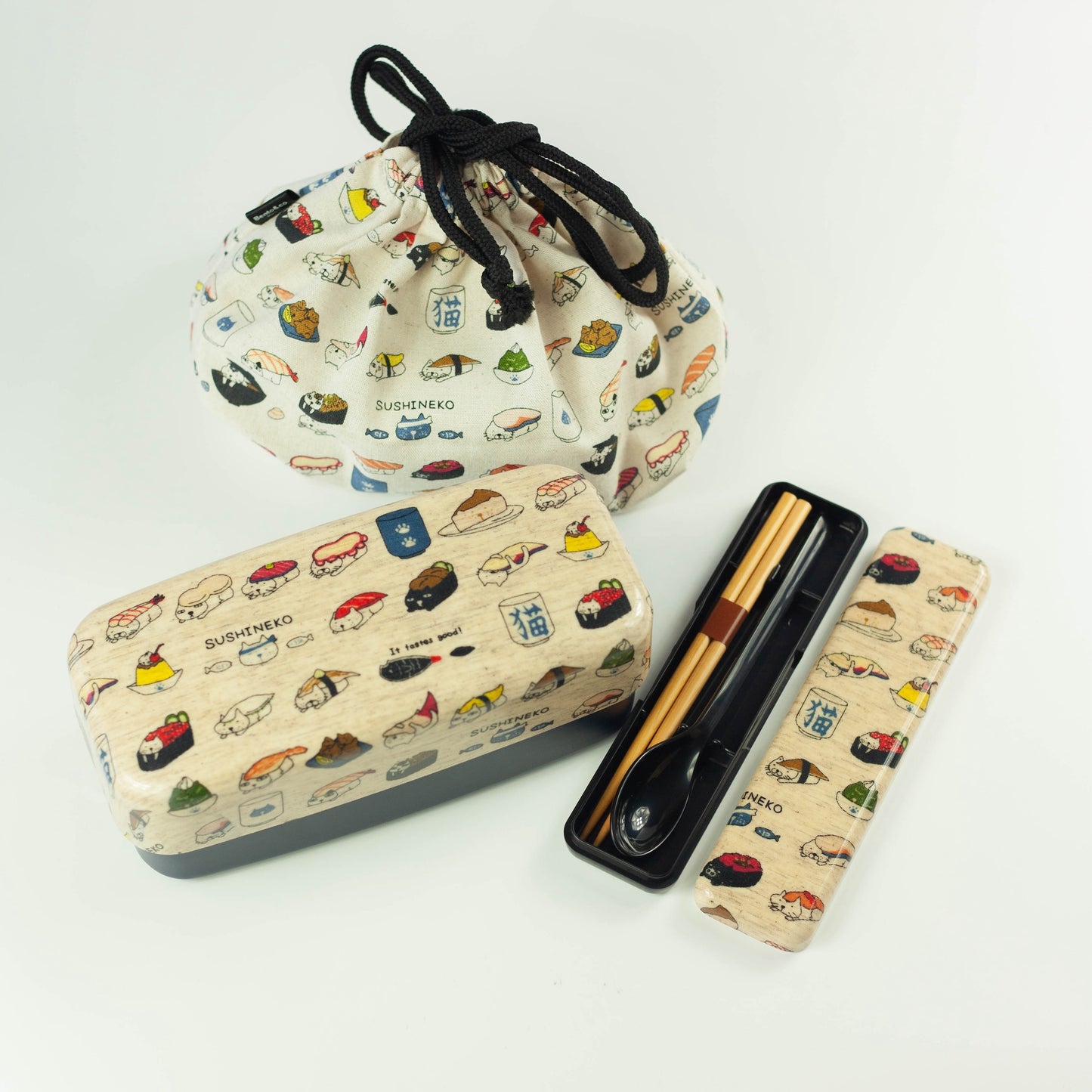 Original Two Tier Bento Bundle | Sushi Neko 950ml
