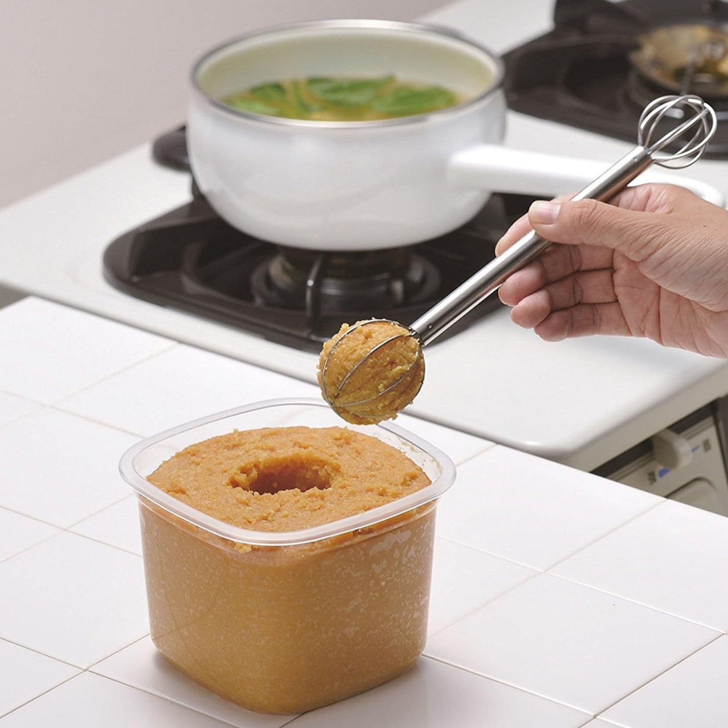 Miso-Stößel aus Edelstahl