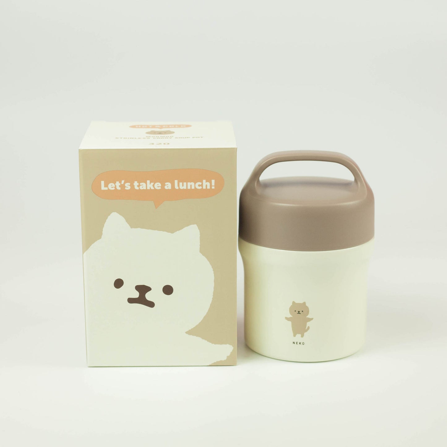 Animal Friends Soup Pot 320mL | Neko (Cat)