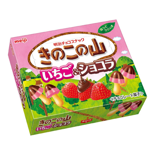 Kinoko Strawberry and Chocolate Biscuits | Limited Edition