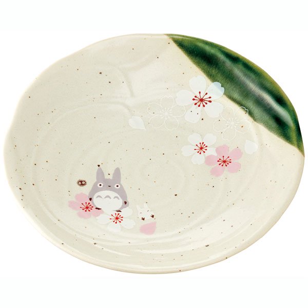 Totoro Mino Yaki Sakura Plate 21.3cm