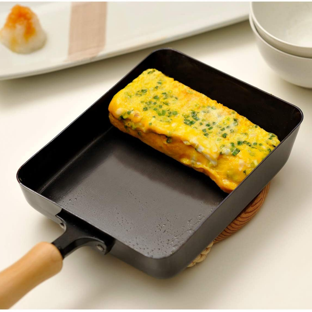 Chitose - Japanese Tamagoyaki Pan, Egg Omelette Pan 14 x 18cm – WISTOS  Australia