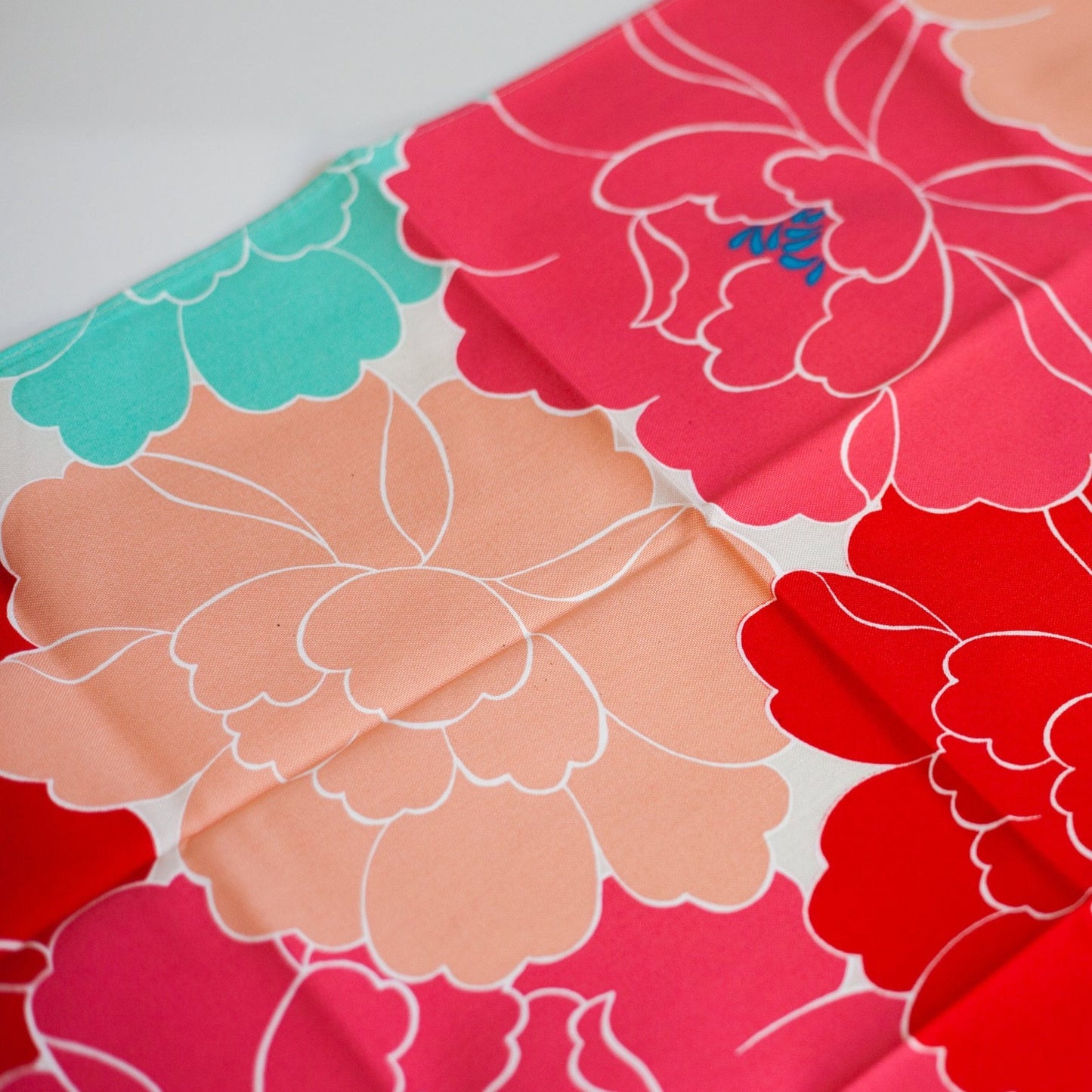 Hime Musubi Furoshiki 50cm | Pfingstrose Rot