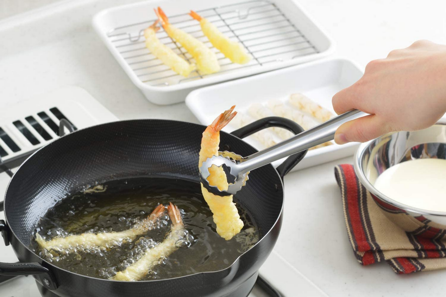 Stainless Steel Tempura Tongs