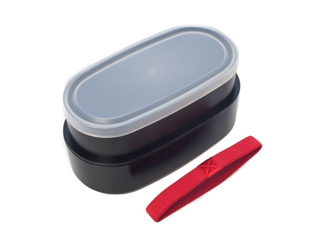 Caja Bento Ovalada Conejo Sakura 570ml | Rojo