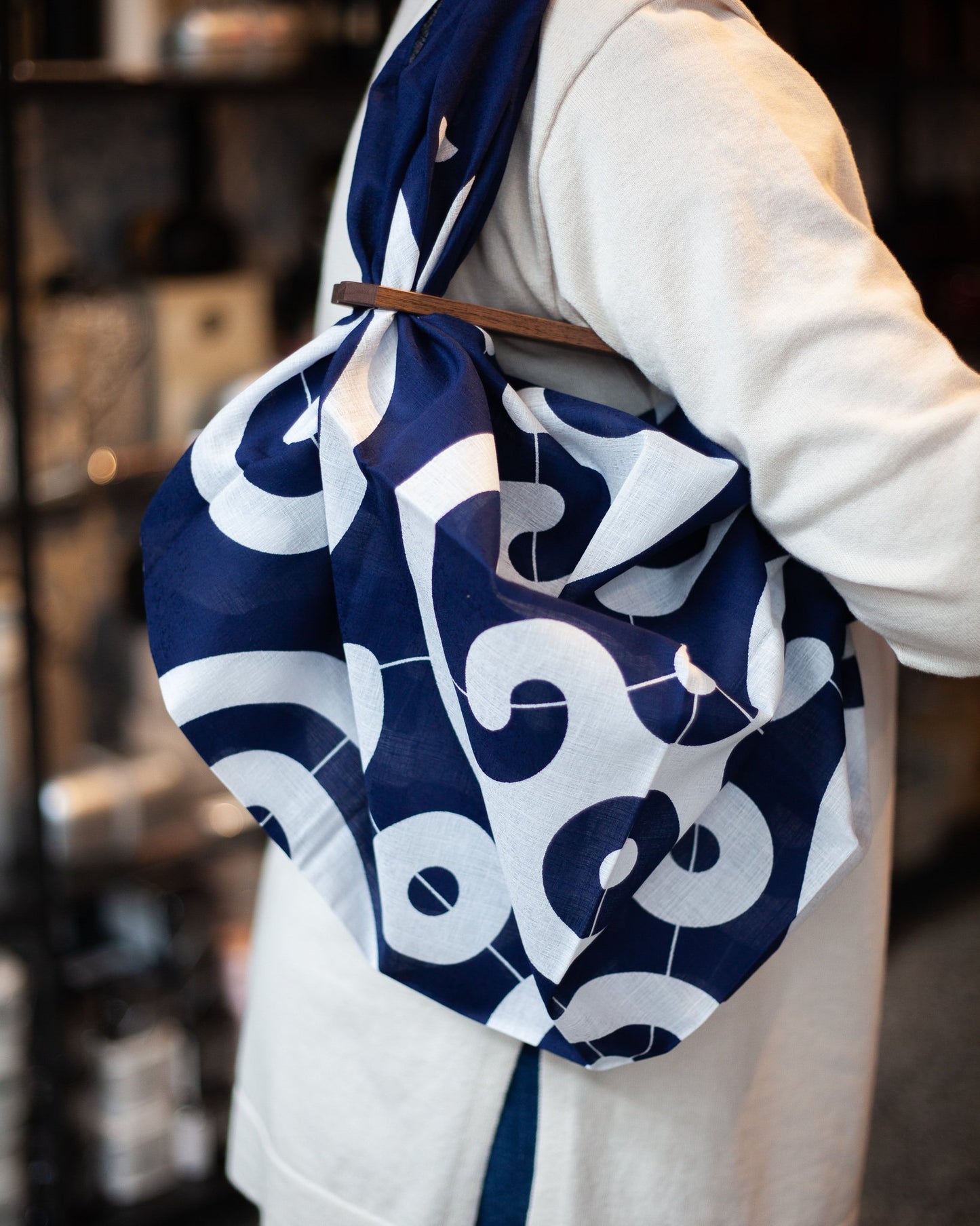 Furoshiki Patchin (Bag Handle) | Walnut