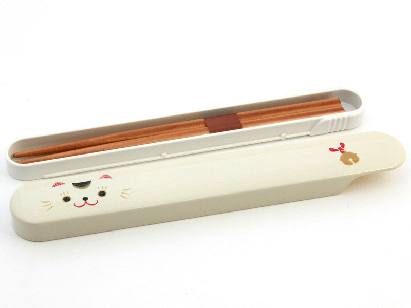 Kao Neko Chopsticks | White by Hakoya - Bento&co Japanese Bento Lunch Boxes and Kitchenware Specialists