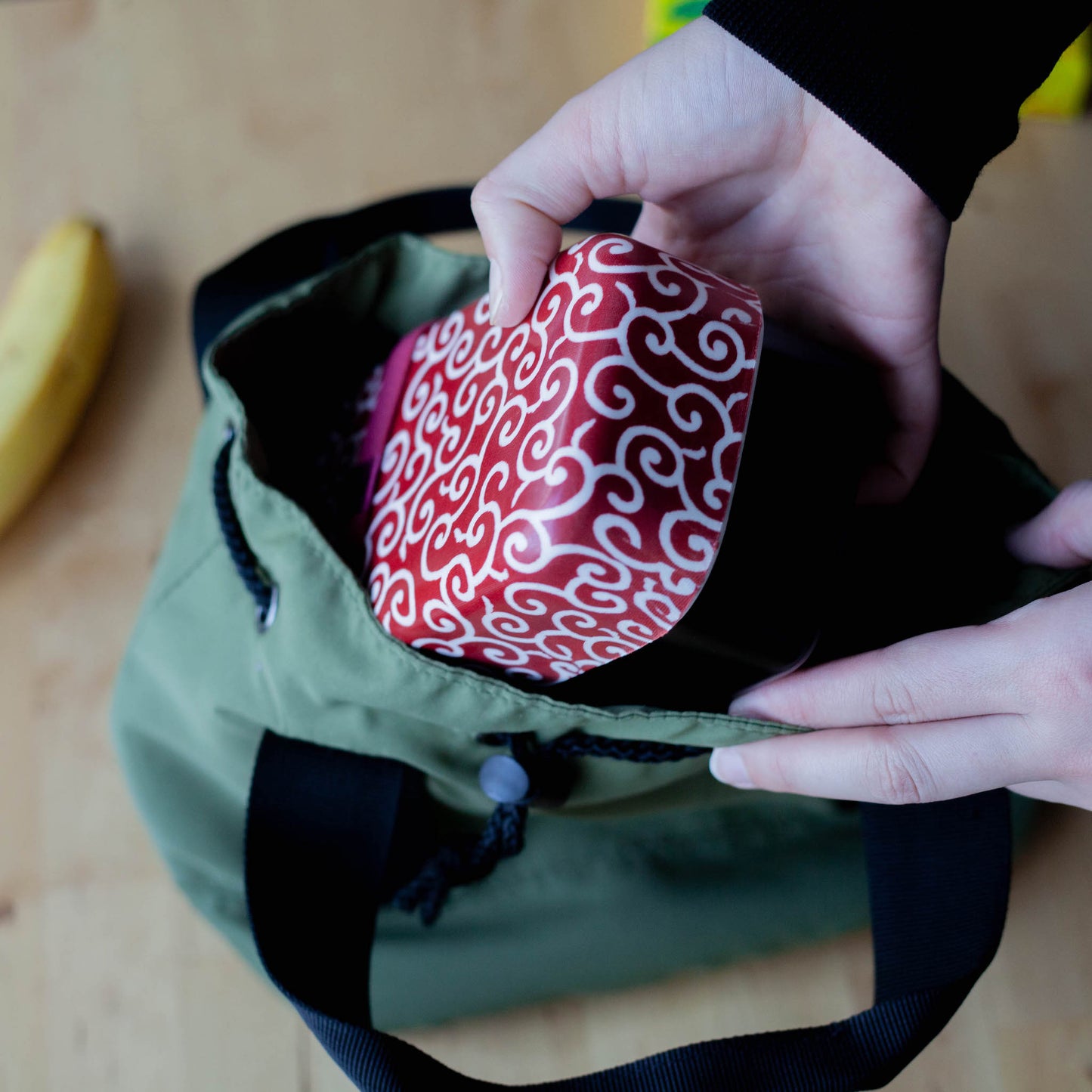 Kühltasche mit Kordelzug | Hellgrau