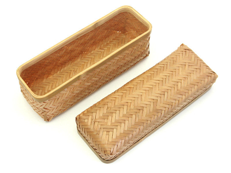 Weaved Bamboo Bento Box | Long by Yamaki - Bento&co Japanese Bento Lunch Boxes and Kitchenware Specialists