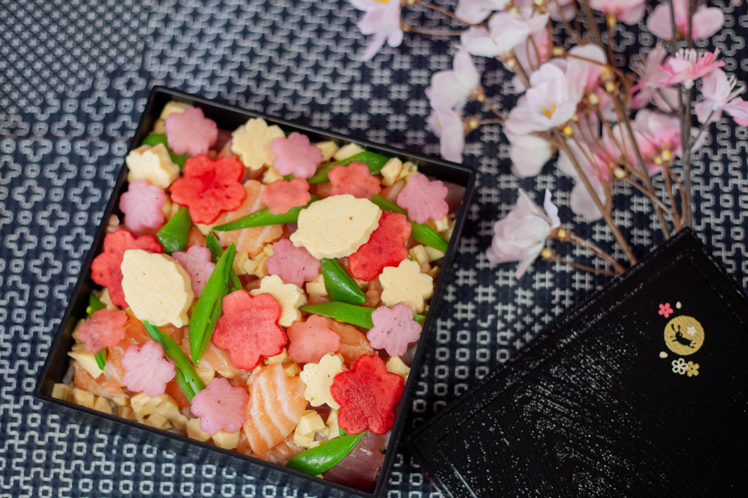 Cherry Blossom Chirashizushi Recipe for Hina Matsuri