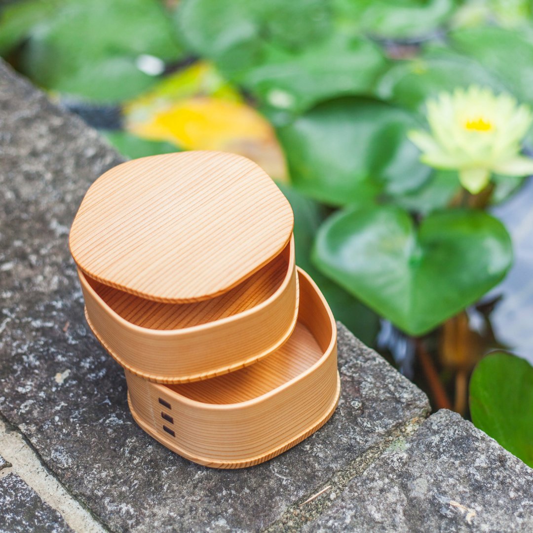 Wood and Bamboo Bento Boxes
