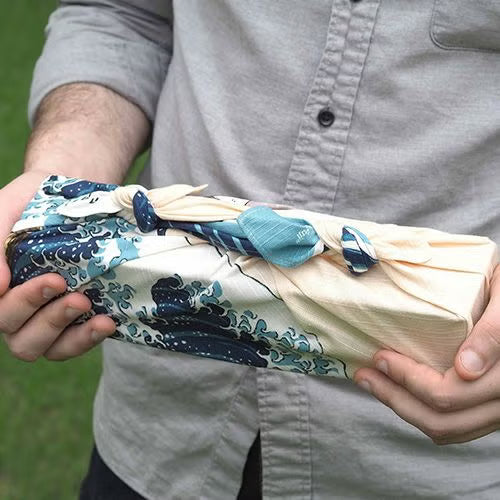 Arte Furoshiki 48cm | La gran ola frente a Kanagawa