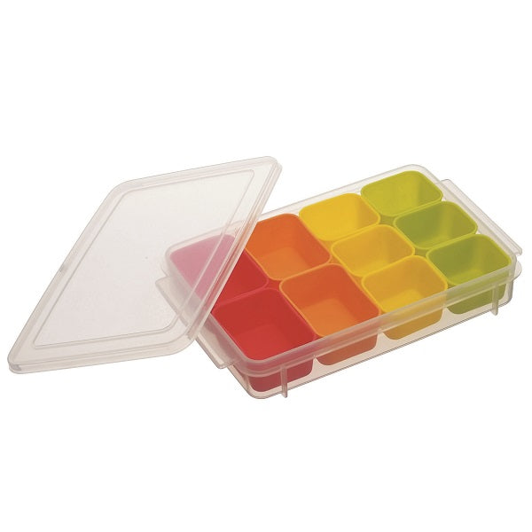 Juego de vasos divisores de silicona | Rectángulo