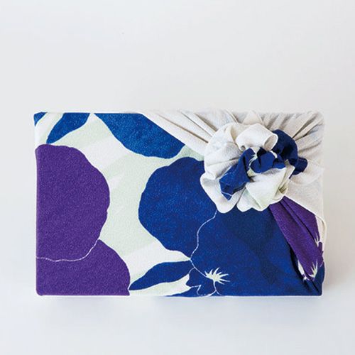 Koetsu Chirimen Furoshiki 70cm | Kaki Tsubata