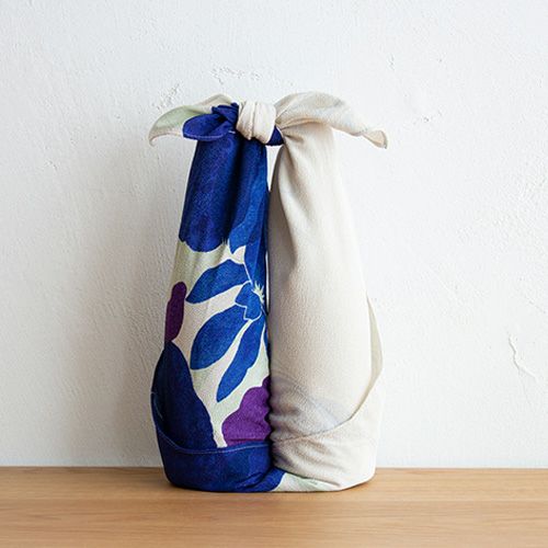 Koetsu Chirimen Furoshiki 70cm | Kaki Tsubata