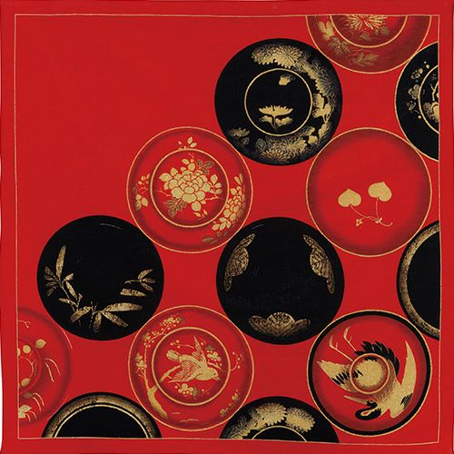 Setsugekka Furoshiki 58cm | Wan (red)