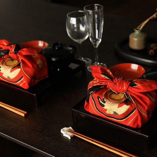 Setsugekka Furoshiki 58cm | Wan (red)