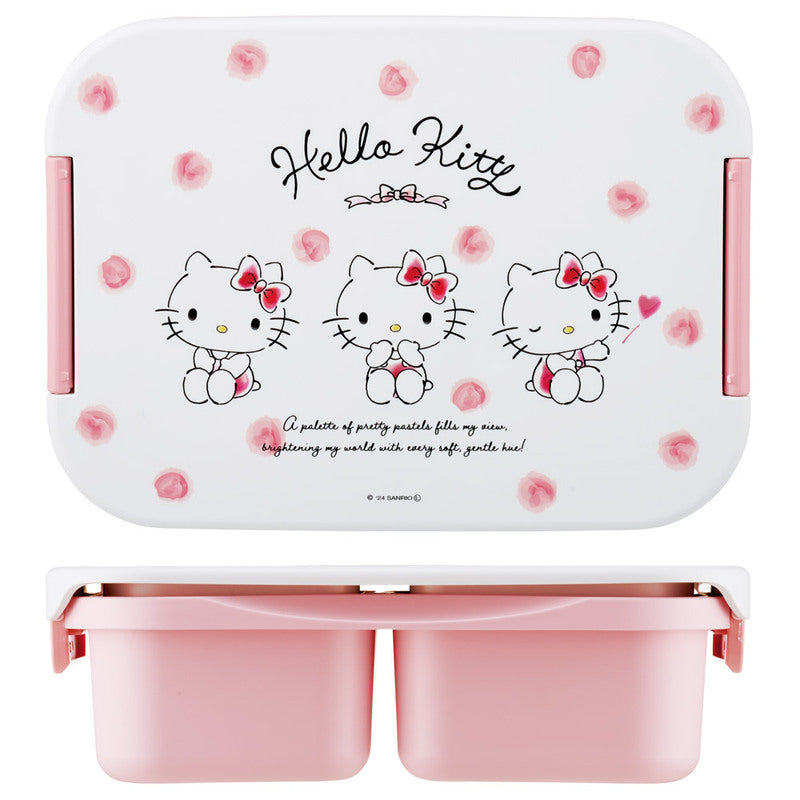 Hello Kitty One-Tier Shikiri Bento Box | Water Colors (900ml)