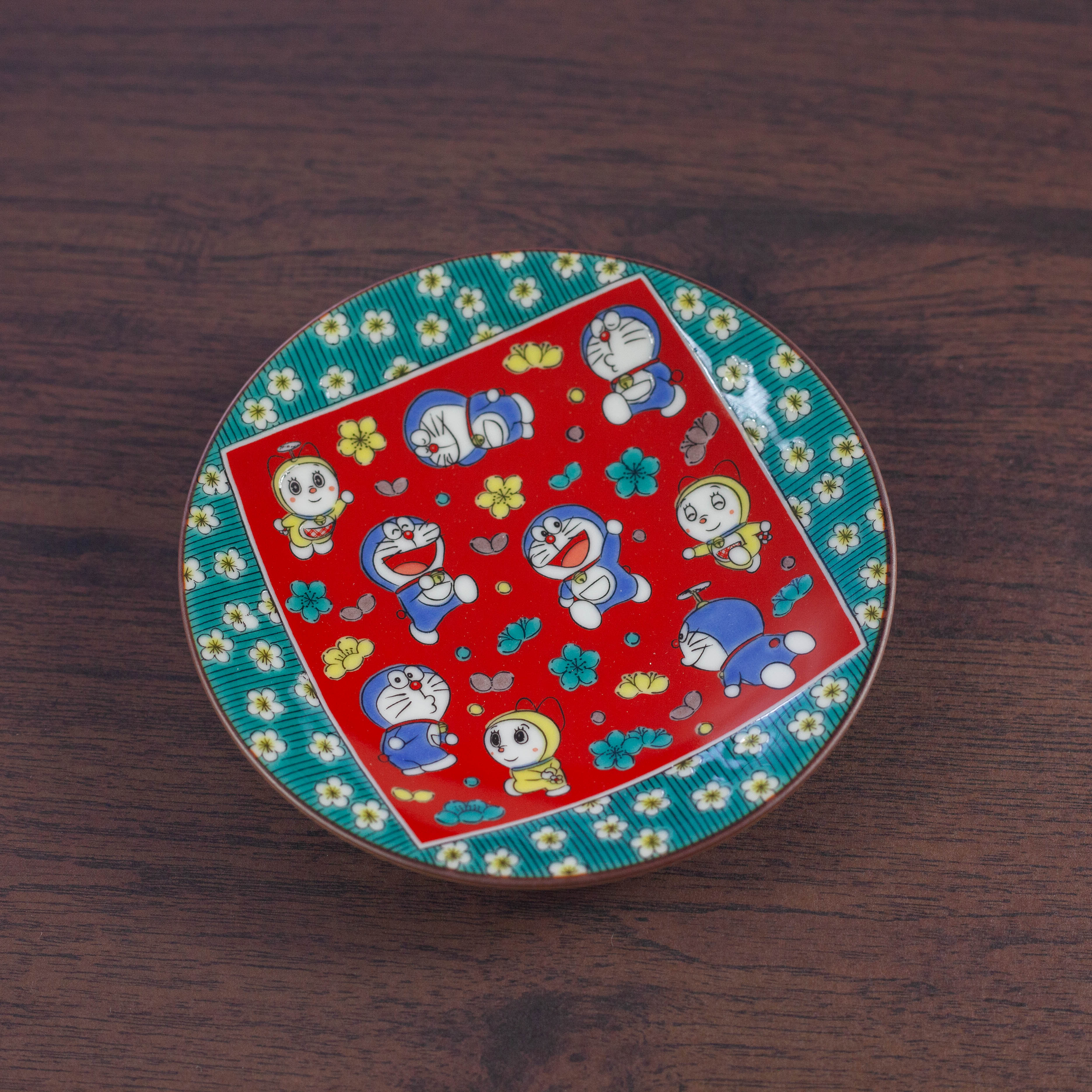 Doraemon Kutani Ware Small Plate
