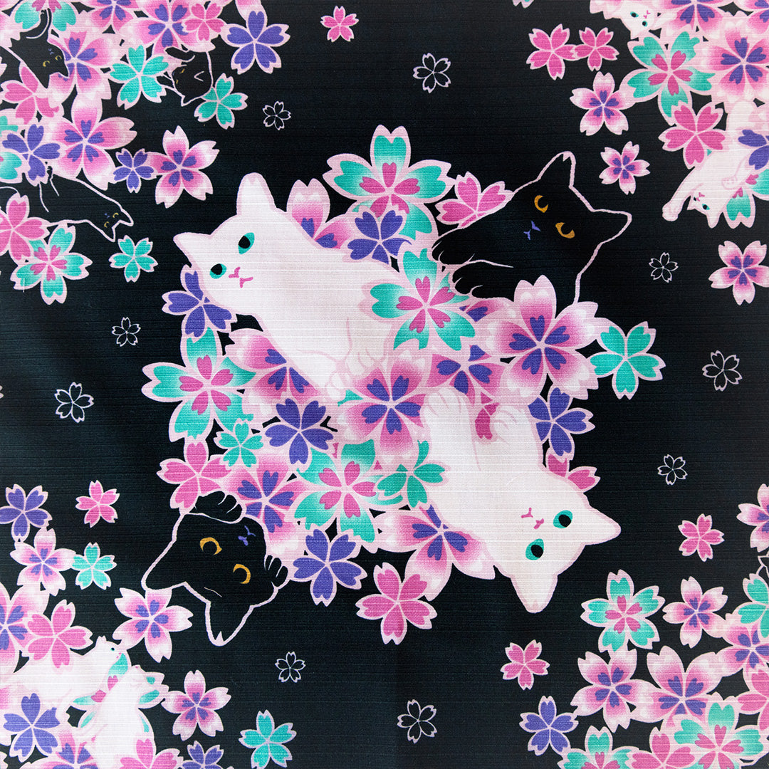 Abendkatzen Furoshiki 50cm