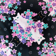 Furoshiki de gatos de la tarde de 50 cm