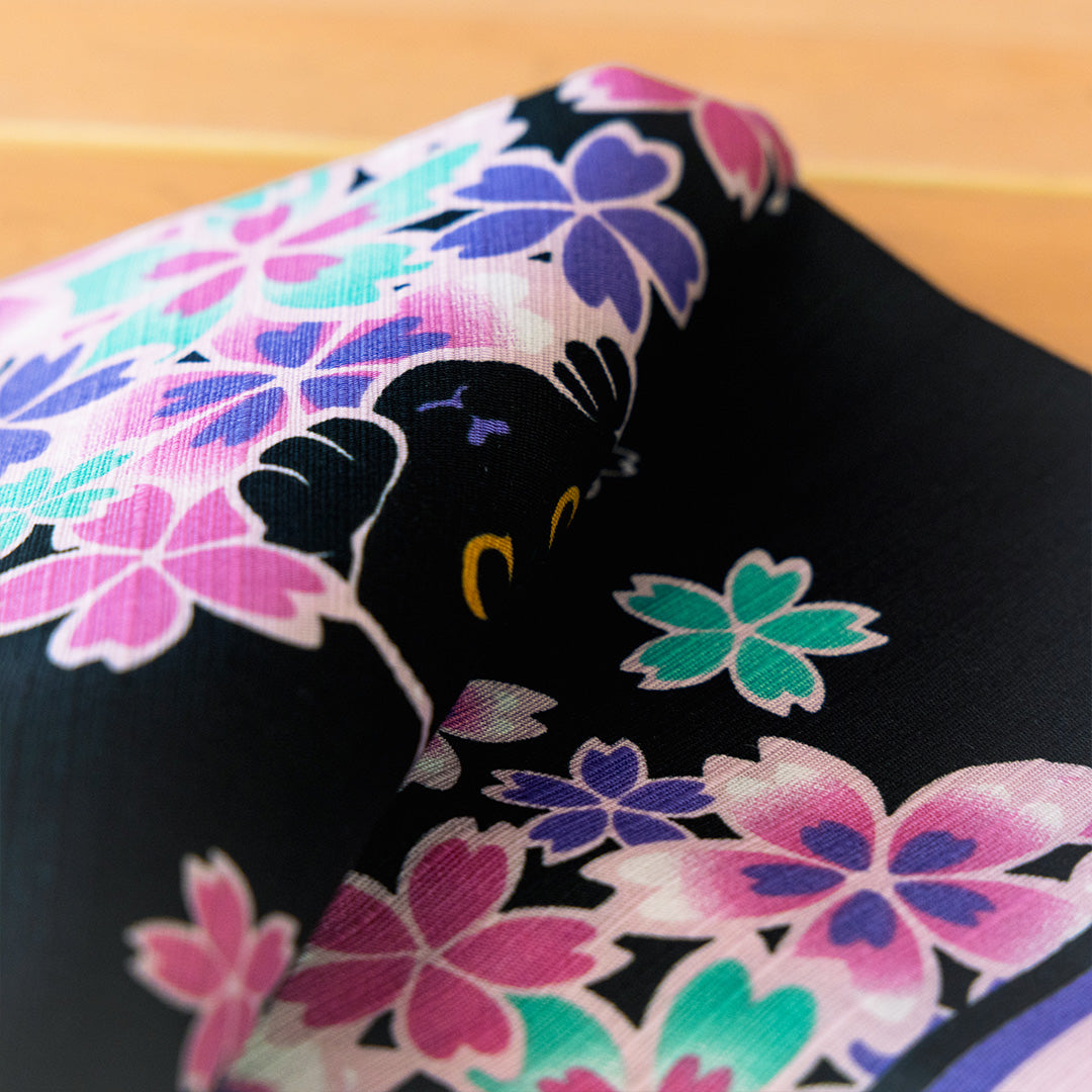 Furoshiki de gatos de la tarde de 50 cm