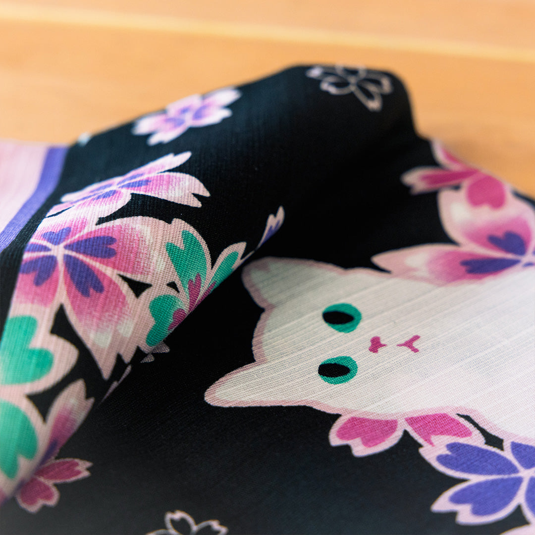 Furoshiki de gatos de la tarde de 50 cm