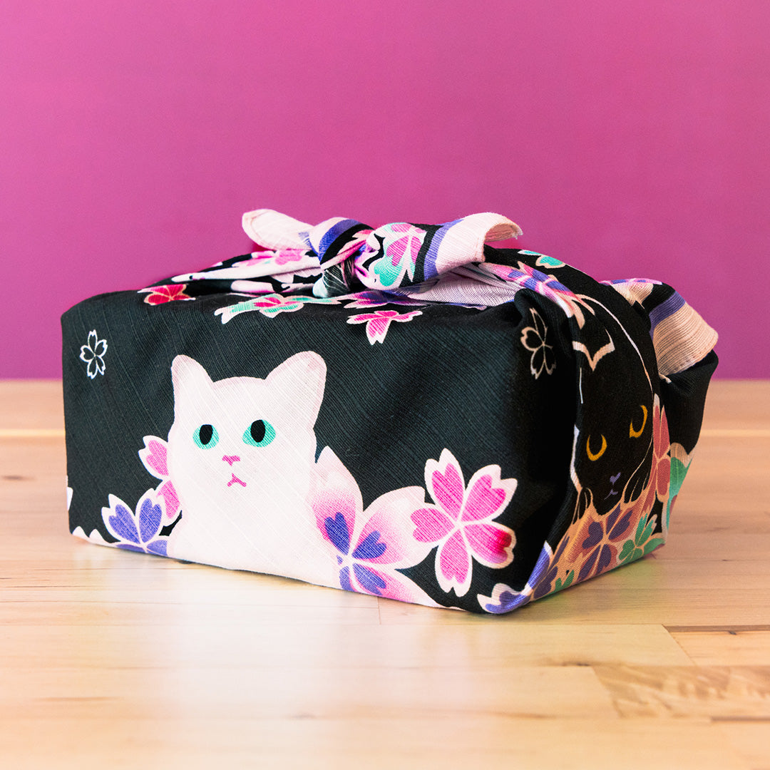 Abendkatzen Furoshiki 50cm