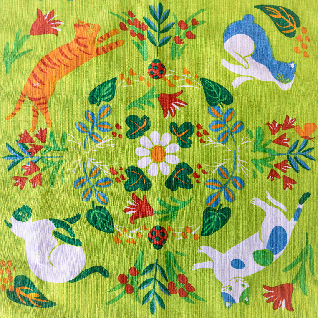 Katzen-Garten Furoshiki 50cm