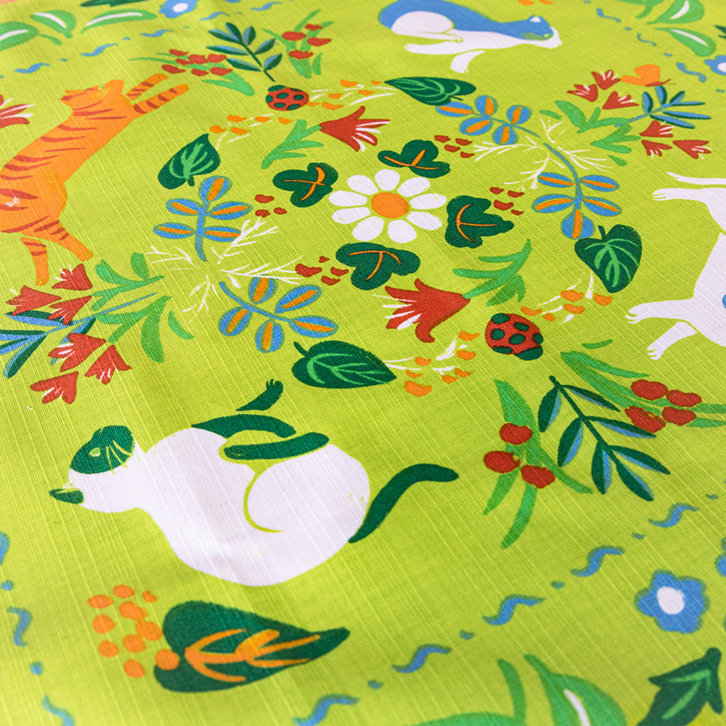 Cat's Garden Furoshiki | 50cm