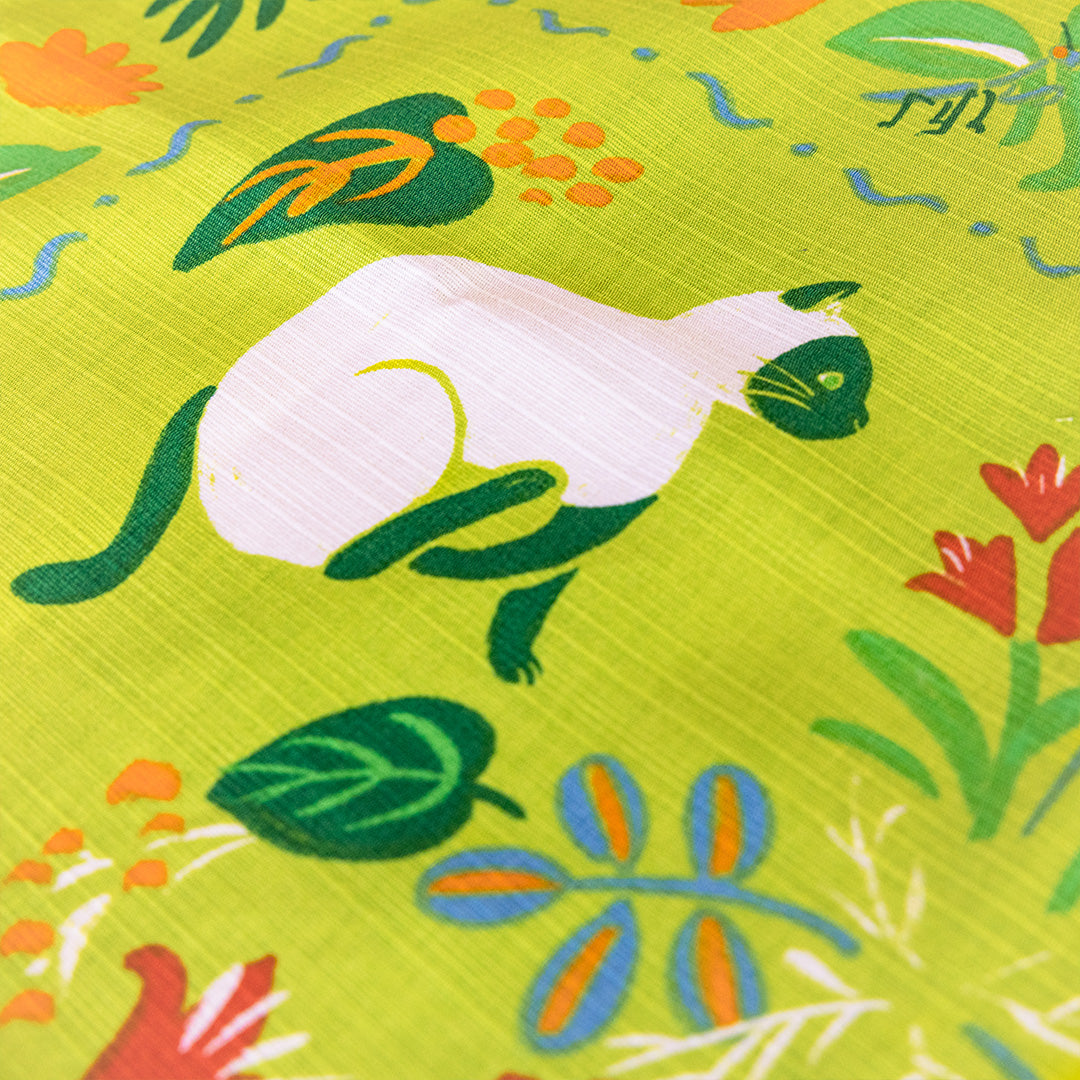 Cat's Garden Furoshiki | 50cm
