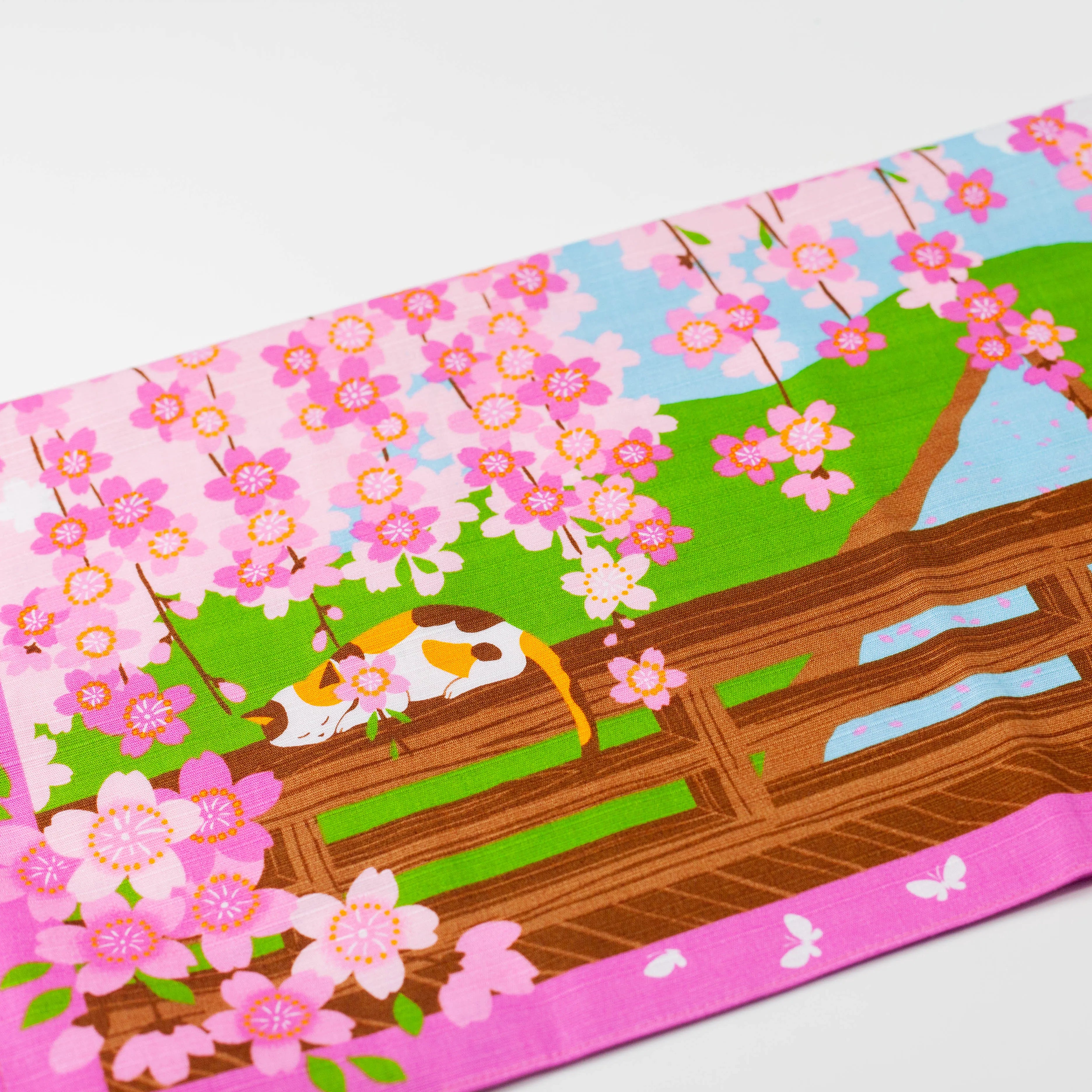 Mikeneko Sakura Furoshiki 50cm