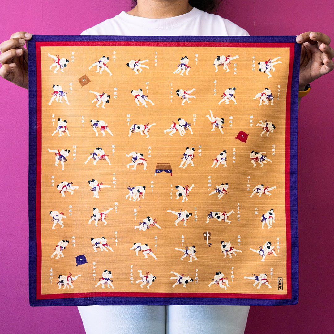 Furoshiki tradicional de 50 cm | Luchadores de sumo